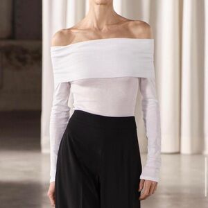 Off-Shoulder White Top